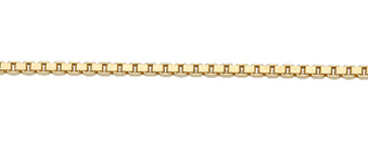 Collierkette Gold 333/GG, Venezia 4-kant 36cm