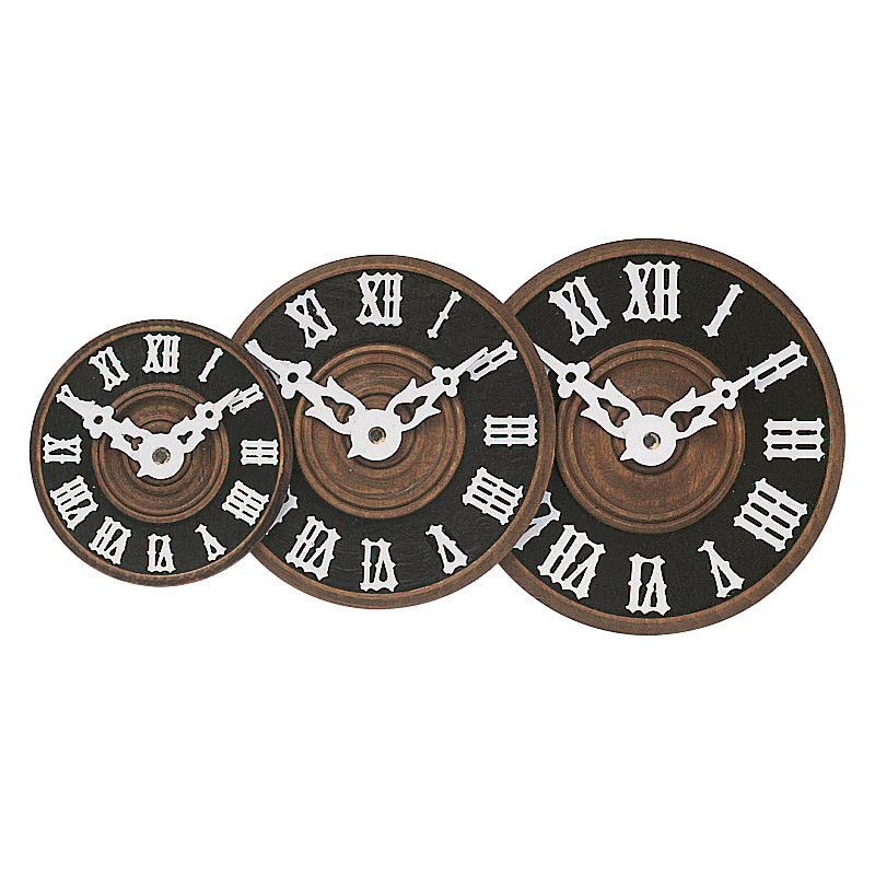 Number face plastic brown with roman numbers for cuckoo clock Ø: 90mm