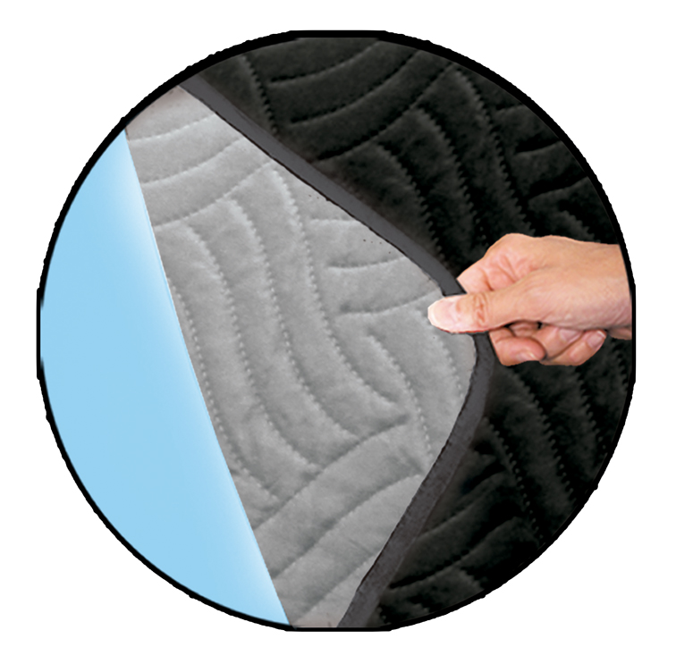 Sofa Cover - Bescherming tegen vuil en vlekken –Zwart, voor 2-zits bank