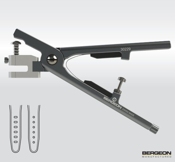 Lederlochzange für Rundlöcher Ø 2,0mm Bergeon