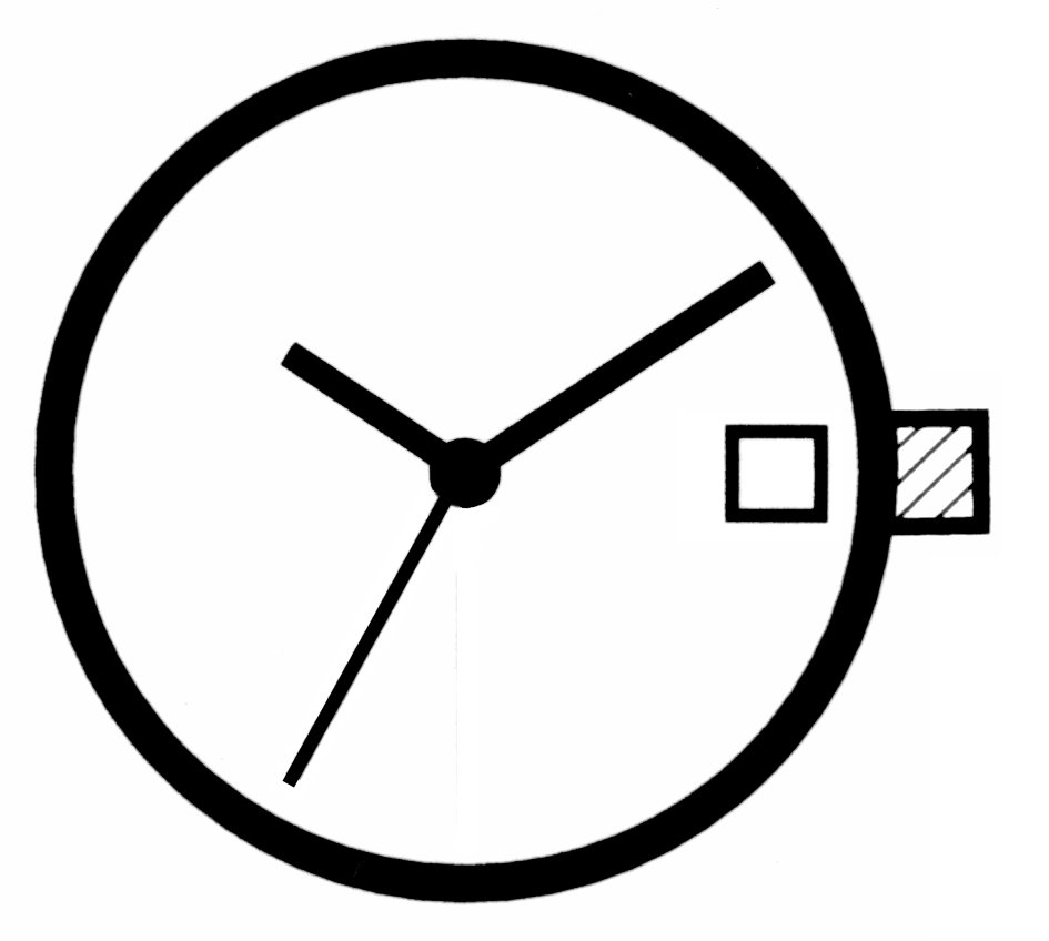 Horloge uurwerk Ronda 705, uurrad-H 1,27 SC, D3