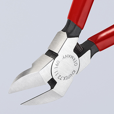 Knipex Zijkniptang voor kunststof, lengte 160 mm, 45° gehoekt