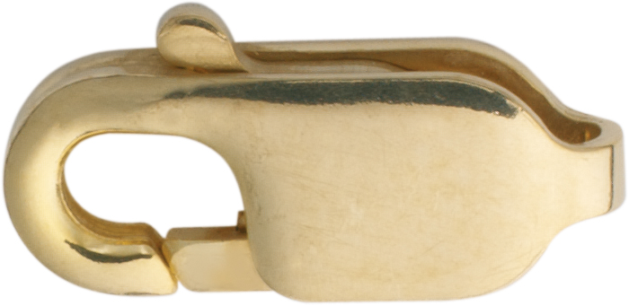 _ Karabiner flach Gold 333/-Gg 10,00mm gestanzt