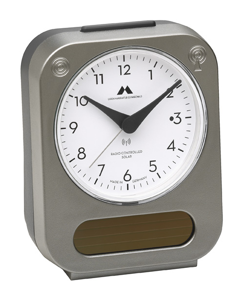 Radio controlled solar alarm clock Made in Germany