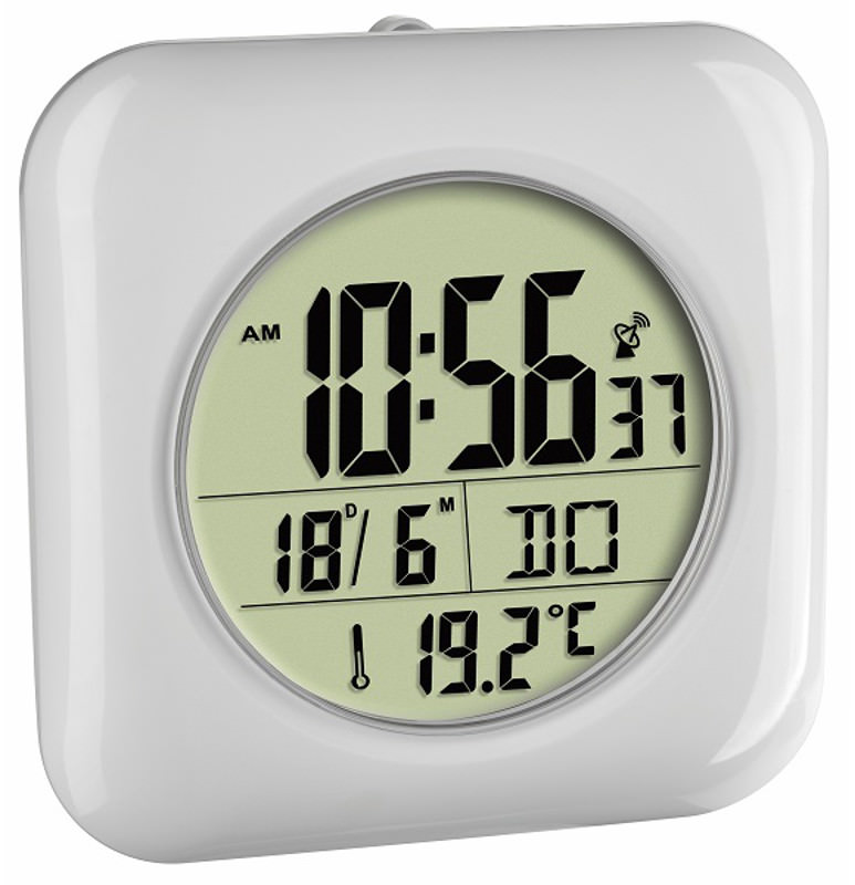 TFA digital radio bathroom clock