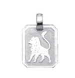 Zodiac silver 925/- Leo, square