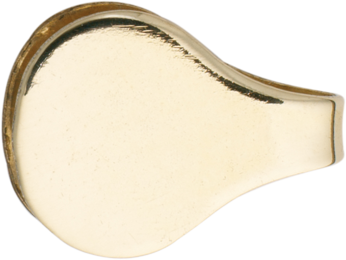 End cap for soldering gold 585/-Gg, width 7.00mm