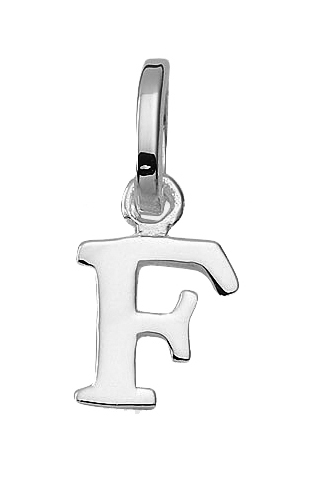 letter hanger zilver 925/-   F