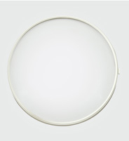 Hinge glass cap with plastic circlet Ø 160 mm