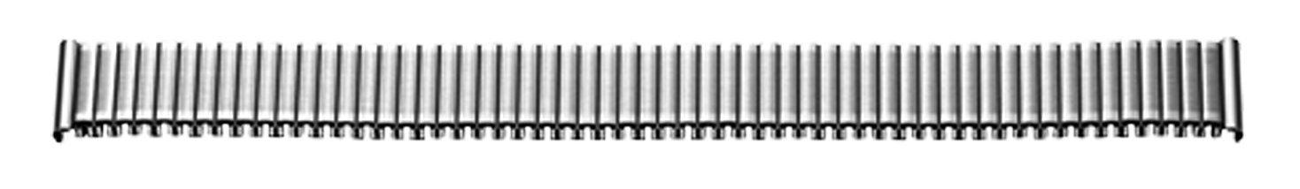 Flex-Metallband Edelstahl 14-16mm weiß poliert/mattiert mit Wechselanstoß