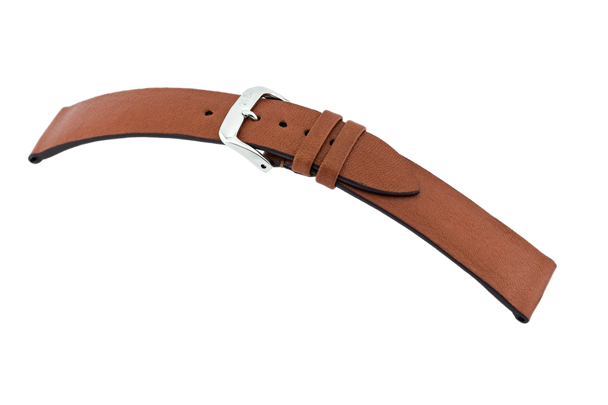 Leather strap Tulsa 18 mm cognac