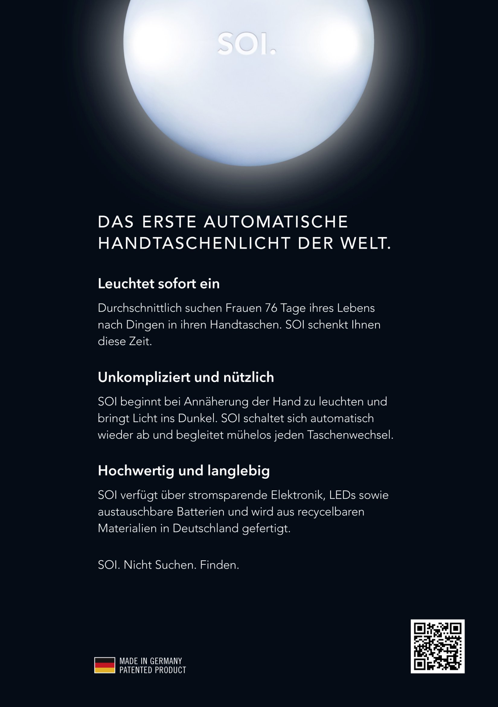 _ SOI. Handtaschenlicht