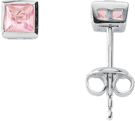 Ohrschmuck Silber 925/rh Zirkonia farbig 3er Sort.