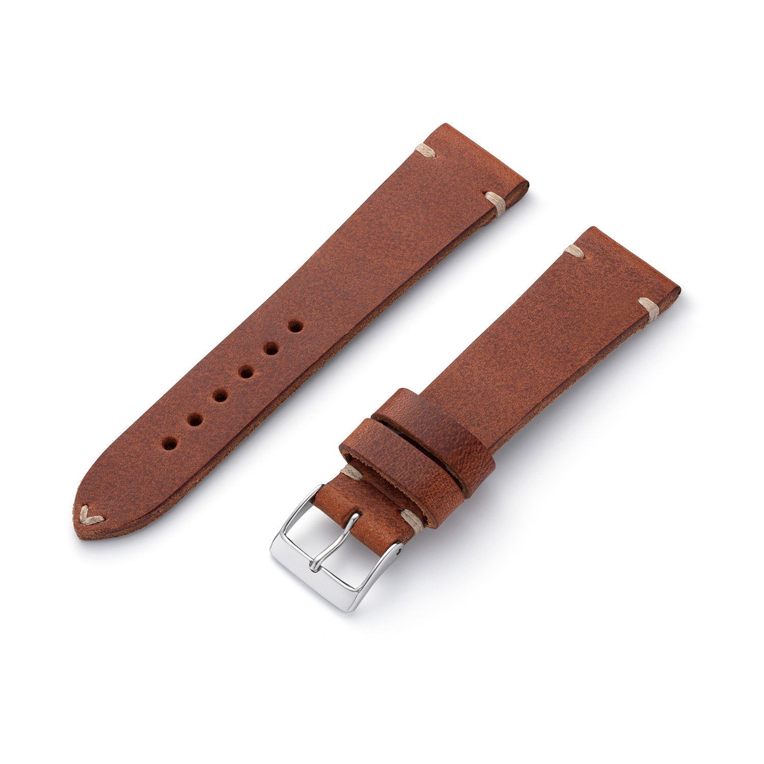 Manufakturwerk leather strap St. Pauli mahogany 22/20