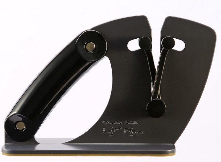 Knife sharpener for all types of knives and scissors - sharpens any knife in seconds