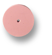 Silicone polisher wheel, pink (extra fine), unassembled