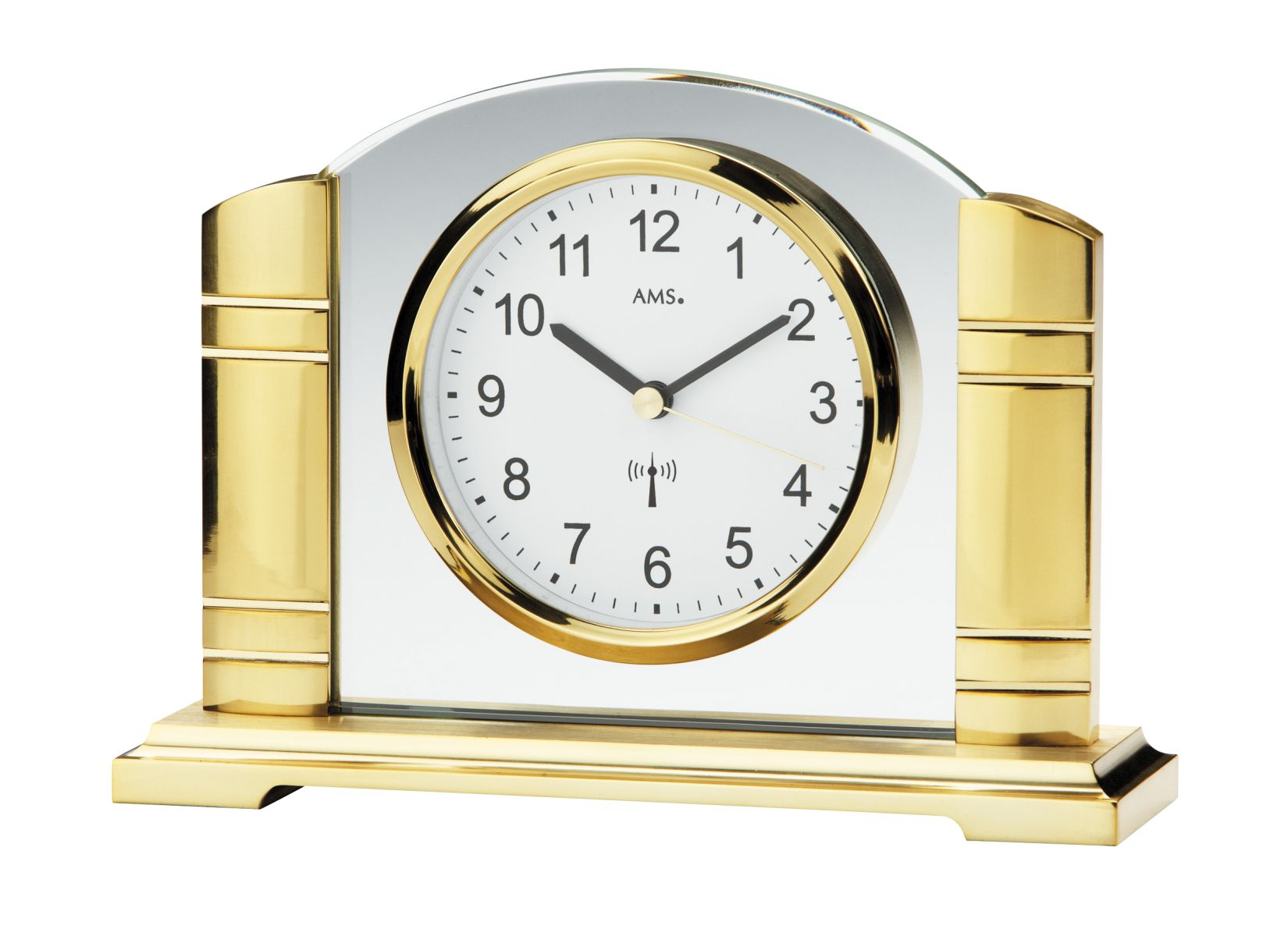 AMS Radio-Controlled Mantel Clock Vienna