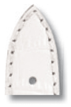 Pasek skórzany Jackson 20mm biały ze strukturą skóry aligatora