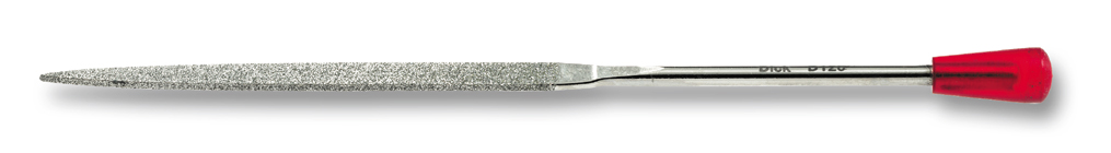 Flachspitz-Diamant-Nadelfeile 140 mm Dick <br/>Artikelname: Feile flachspitz