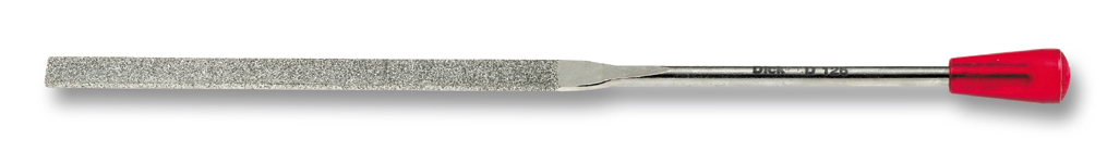 _ Flat butt diamond needle file, 140 mm, Dick <br/>Article name: File flat