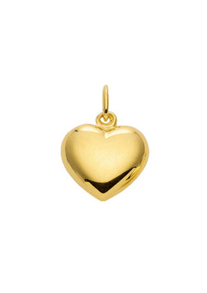 Pendant 2 pieces gold 333/GG heart