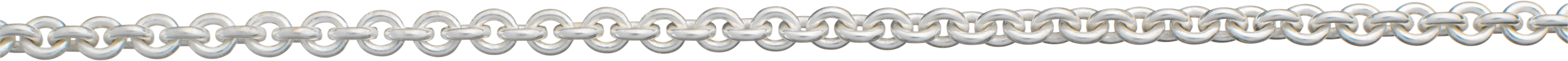 Anchor chain round silver 925/- 3.10mm, wire thickness 0.80mm