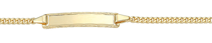 Id-Armband Gold 333/GG, Flachpanzer 14cm