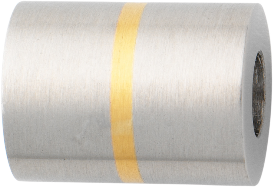 Zapięcie magnetyczne do wiązania stal nierdzewna cylinder Ø 9,00 długość 12,00mm, wstawka 750/-żółte złoto