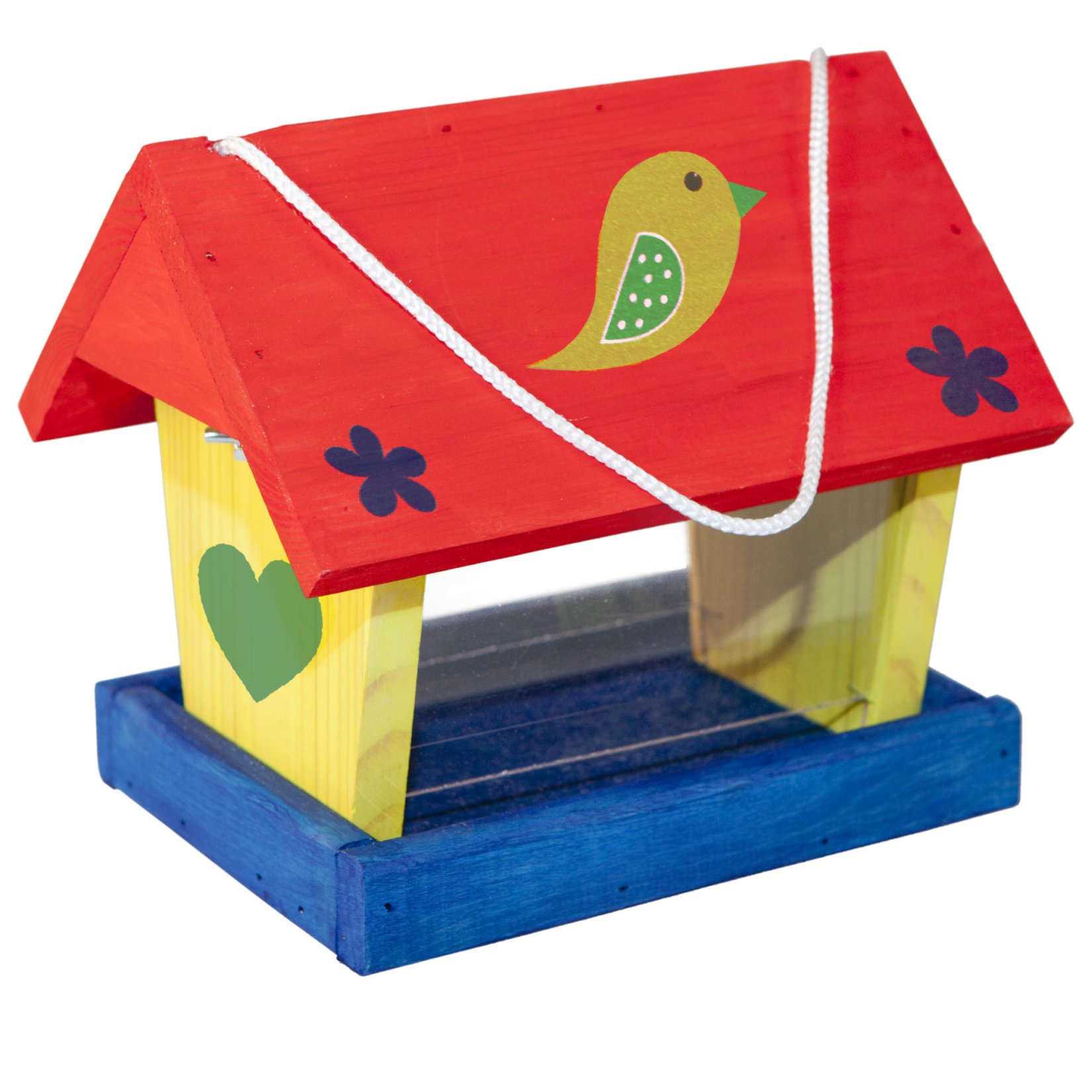 Birdhouse kit including paints and brushes