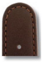 Leather strap Louisville 20mm mocha sleek