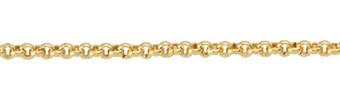 Collier chain gold 585/GG, Erbs 50cm