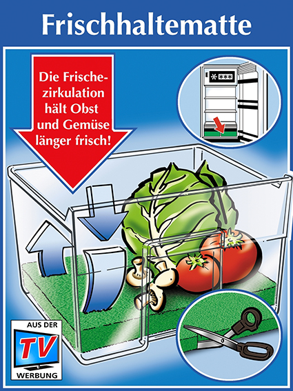 Frischhaltematte für Obst & Gemüse - hält Lebensmittel länger frisch!