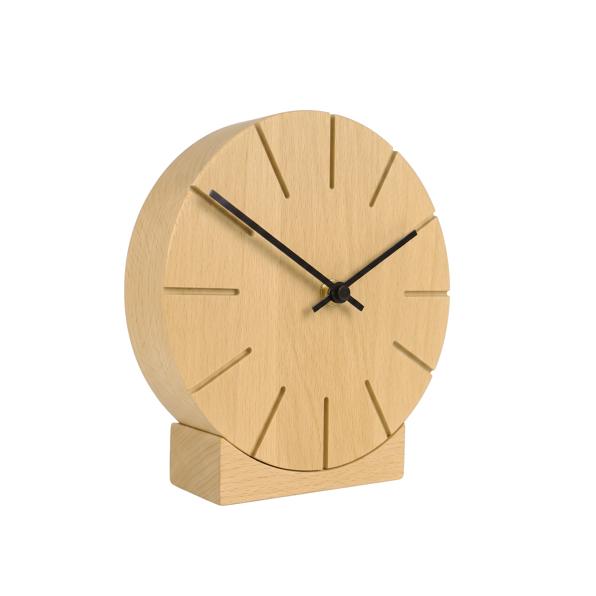 AMS natuhr Funk-Tischuhr Boom, Buche F5401B