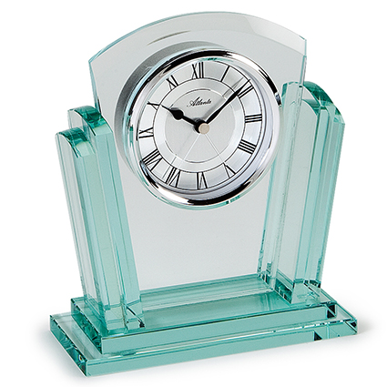 Atlanta 3084 Quartz-Tischuhr im Glasgehäuse