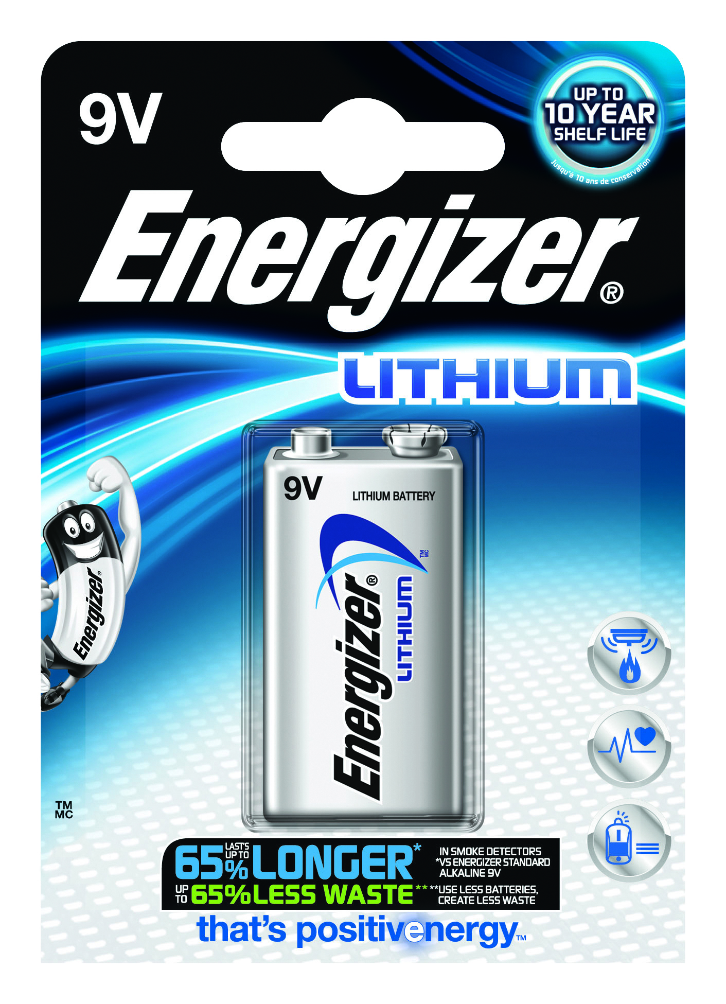 Energizer L522 lithium 9V