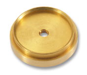 Brass pressure piece 16+16.5 mm, concave