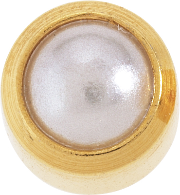 Erstohrstecker Studex plus 3,95 mm gelb Perle