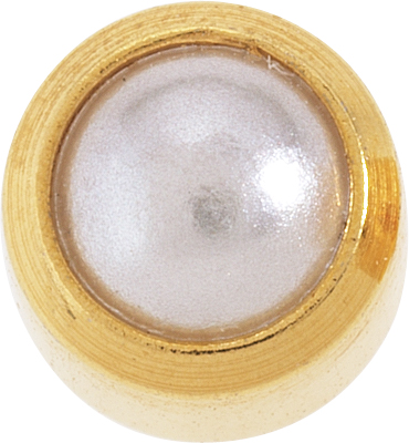 _ First ear stud Studex plus, 3.95 mm yellow pearl