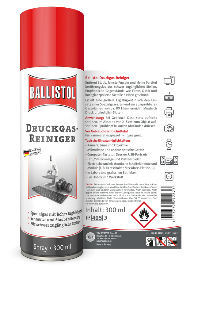 BALLISTOL Druckluft Dose / Spray, 300ml