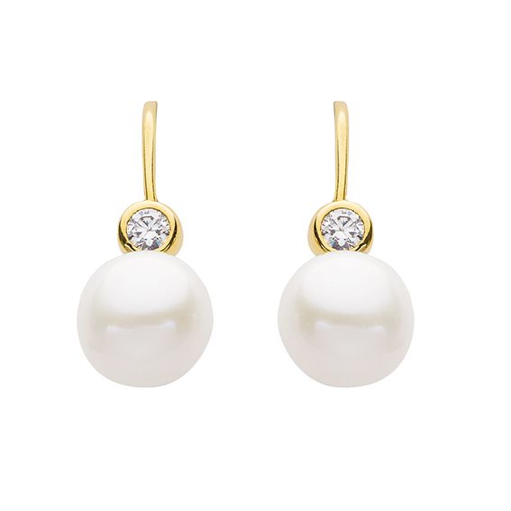 Boutons Gold 585/GG, Zirkonia/SZP