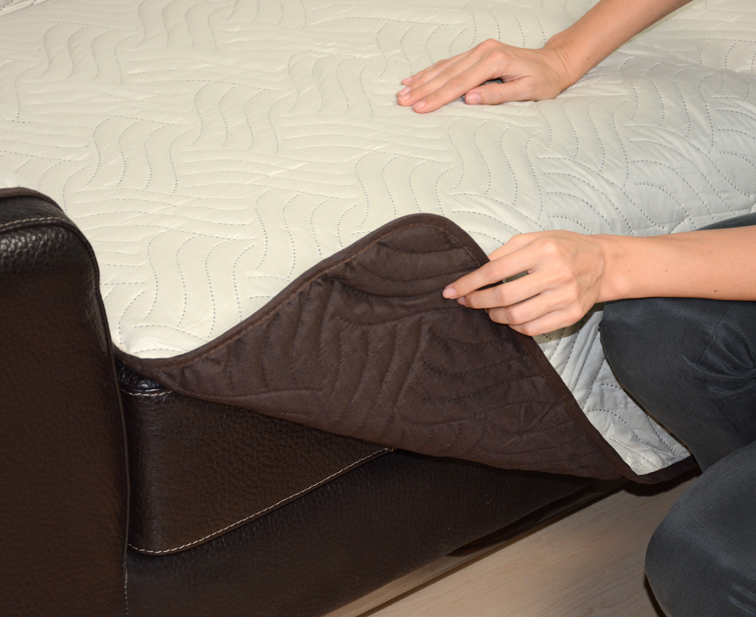 Sofa Cover - Bescherming tegen vuil en vlekken – Bruin, voor 3-zits bank