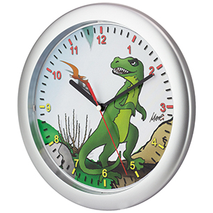 Kinderwanduhr Dino