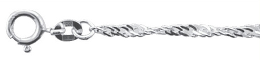 Armbänder 3 Stück Silber 925/-, Singapur 18,50cm