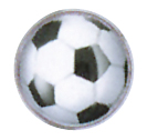 Musterohrstecker System 75 Novelty Fußball für Curve Moda-Display (Clip)