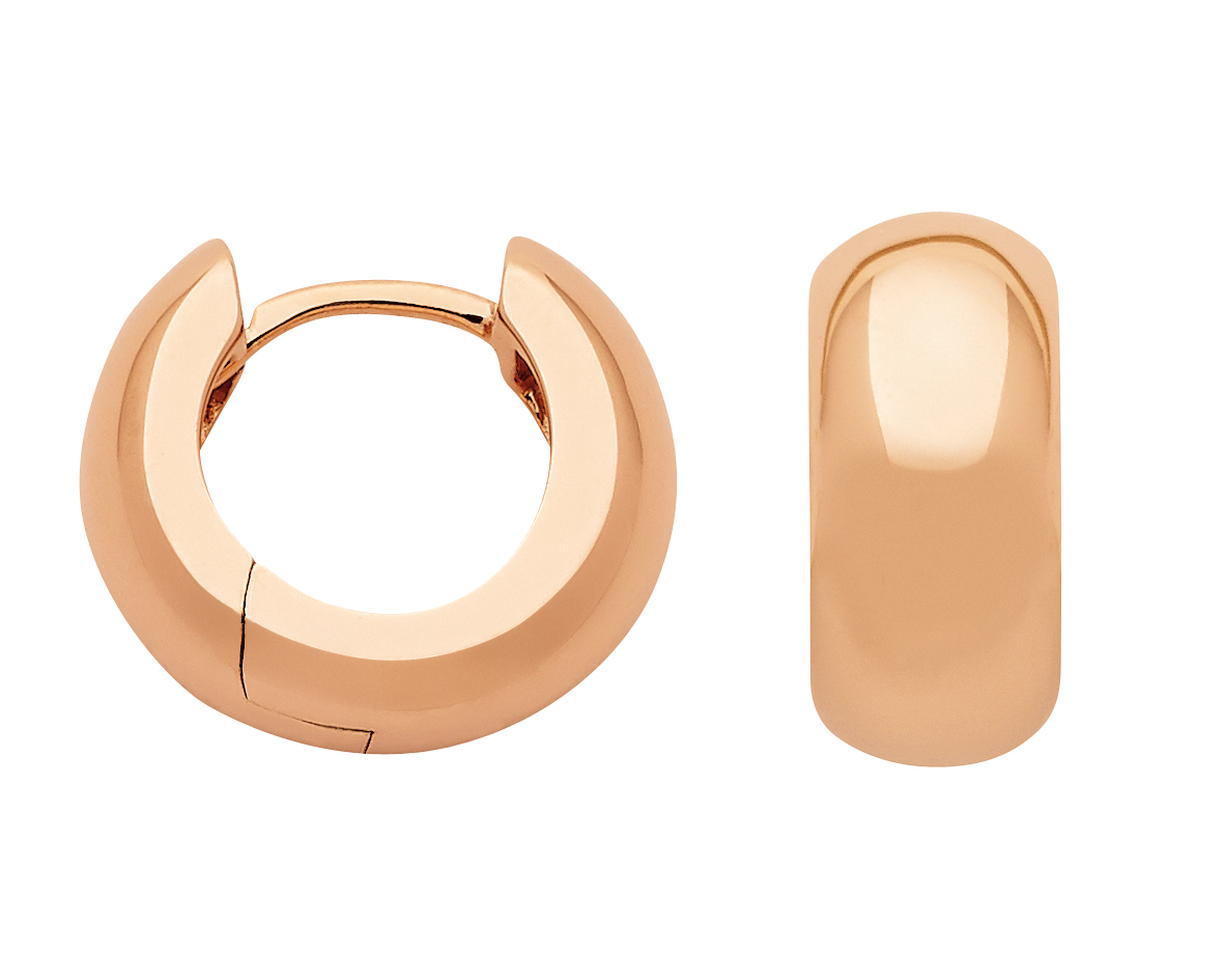 Creolen 2er Sort. 925/rose vergoldet poliert Ø 13,2mm