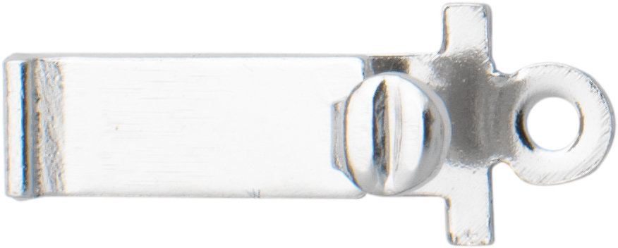 boeksluiting metaal gerodineerd, l 9,00 x  b 3,10mm