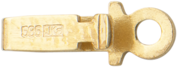 Kastenschnäpper Gold 585/-Gg einreihig, L 5,00 x B 1,70mm