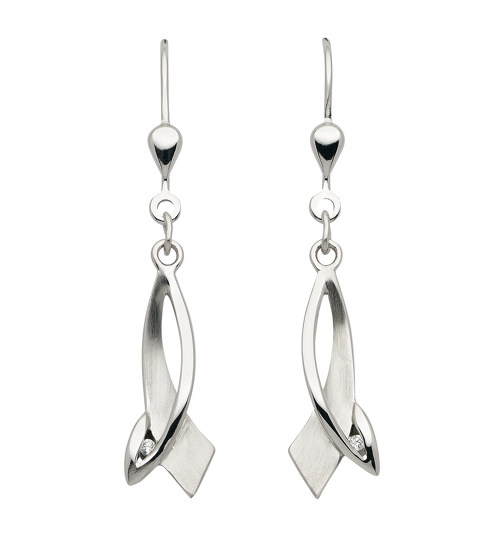 Ohrhänger 925/rh, Zirkonia