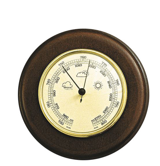 Barometer Made in Germany, mahogany