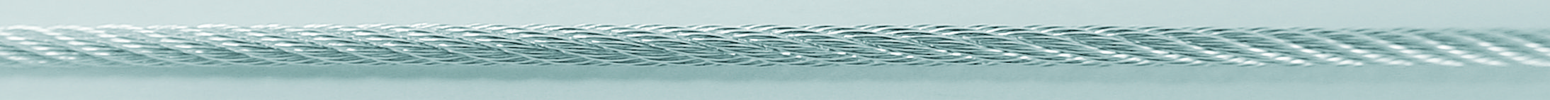 Łańcuszek linka złoto 585/-białe złoto Ø 1,10mm, drut drobno radełkowany, nie powlekany